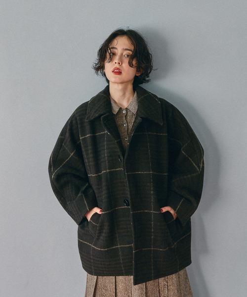 niko and… ライトモッサドルマンジャケットコート　ブラック ライトモッサドルマンジャケットコート（ブルゾン）｜niko and