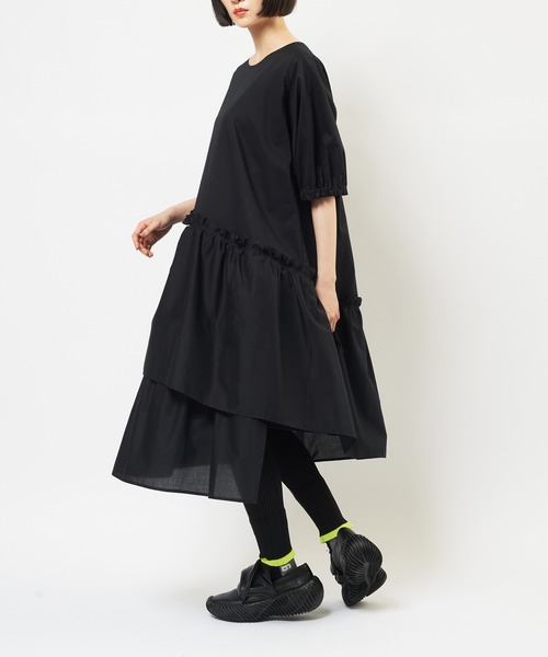 gomme(ゴム)の「ティアードワンピース(シャツワンピース・レディース・ブラック・MEDIUM)」の13枚目の写真