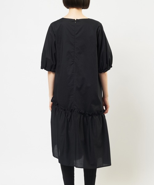 gomme(ゴム)の「ティアードワンピース(シャツワンピース・レディース・ブラック・MEDIUM)」の16枚目の写真