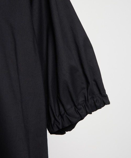 gomme(ゴム)の「ティアードワンピース(シャツワンピース・レディース・ブラック・MEDIUM)」の5枚目の写真
