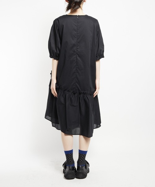 gomme(ゴム)の「ティアードワンピース(シャツワンピース・レディース・ブラック・MEDIUM)」の19枚目の写真