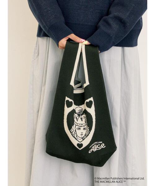 Samansa Mos2（サマンサ モスモス）の「【Alice×Samansa Mos2】ニットバッグ（ハンドバッグ・レディース・キナリ/ブラック・F）」の2枚目の写真