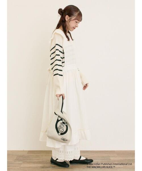 Samansa Mos2（サマンサ モスモス）の「【Alice×Samansa Mos2】ニットバッグ（ハンドバッグ・レディース・キナリ/ブラック・F）」の5枚目の写真