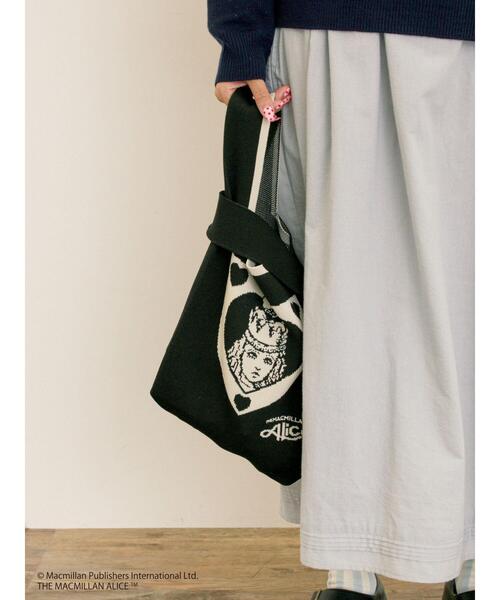 Samansa Mos2（サマンサ モスモス）の「【Alice×Samansa Mos2】ニットバッグ（ハンドバッグ・レディース・キナリ/ブラック・F）」の8枚目の写真