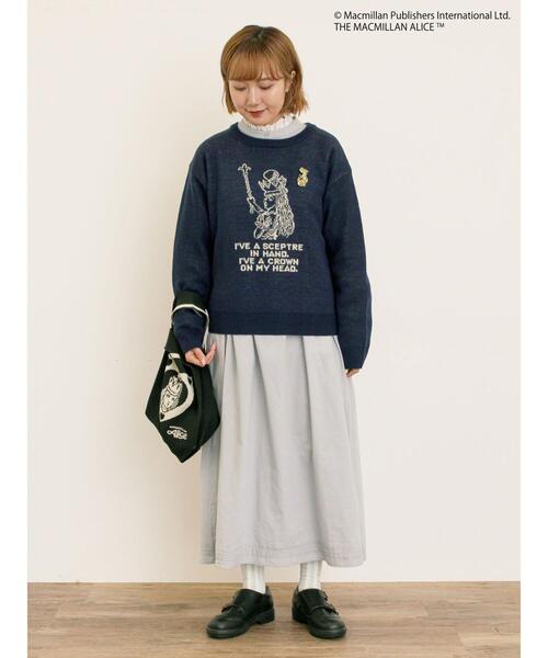 Samansa Mos2（サマンサ モスモス）の「【Alice×Samansa Mos2】ニットバッグ（ハンドバッグ・レディース・キナリ/ブラック・F）」の10枚目の写真