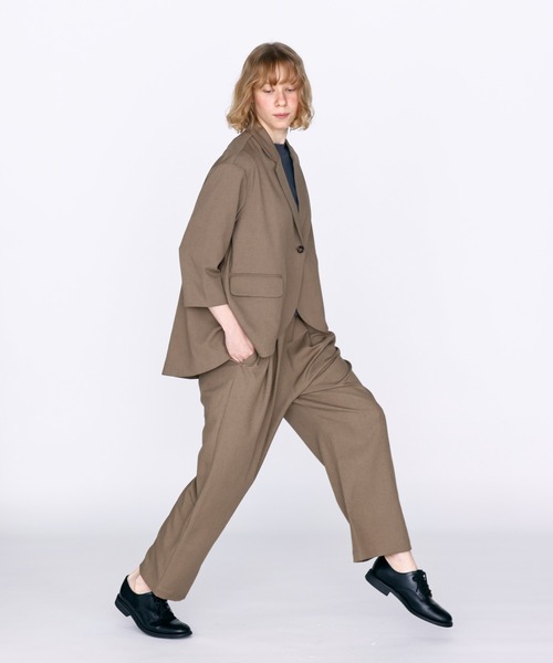 Kelen(ケレン)の「「KELEN / ケレン」タックデザインパンツ(その他パンツ・レディース・グレー/ブラック/オートミール/ブラウン・S/M)」の9枚目の写真