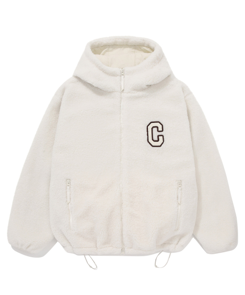 COVERNAT(カバーナット)の「アーチロゴフードシェルパジャケットアイボリー(その他アウター・レディース・その他・XX-LARGE/MEDIUM/LARGE/X-LARGE)」の2枚目の写真