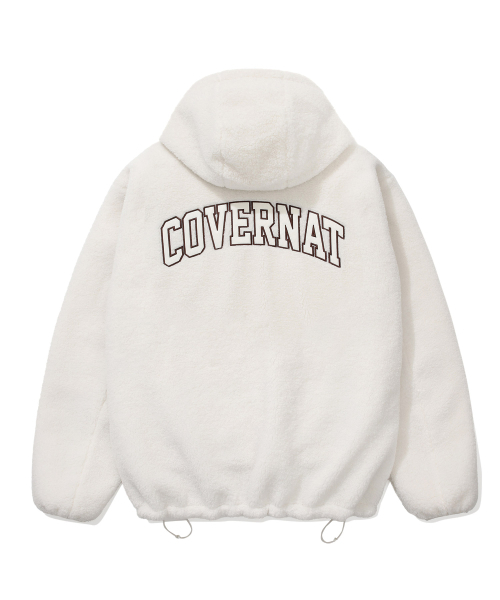 COVERNAT(カバーナット)の「アーチロゴフードシェルパジャケットアイボリー(その他アウター・レディース・その他・XX-LARGE/MEDIUM/LARGE/X-LARGE)」の3枚目の写真