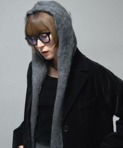 セール】モヘアフード付きマフラー（マフラー）｜leimn（レイムン）の