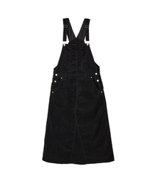 UNKNOWN PLANET（アンノウンプラネット）の「Black corduroy overalls long skirt（ワンピース・レディース）」