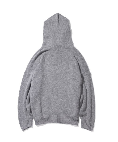 MASSNOUN（マスノウン）の「サークルアフィニオンフードニット MSTNT001-GY（ニット/セーター・レディース・その他・MEDIUM/LARGE）」の2枚目の写真