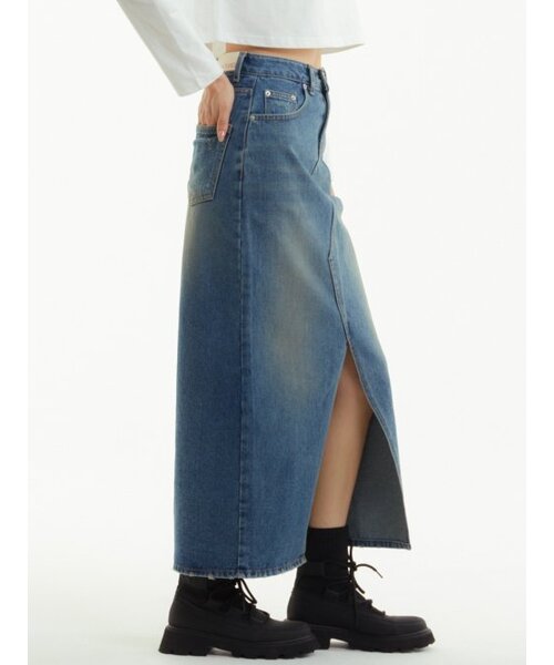 UNKNOWN PLANET(アンノウンプラネット)の「デニムロングスカートサンドブルー(スカート・レディース・その他・LARGE/X-LARGE/SMALL/MEDIUM)」の2枚目の写真