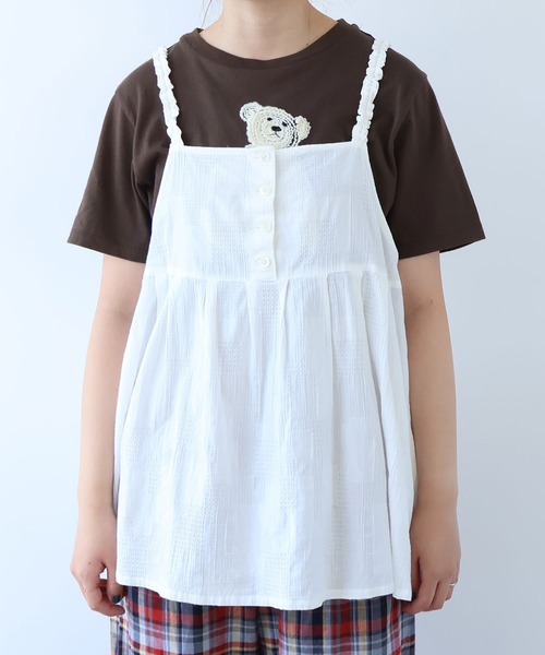 bulle de savon(ビュルデサボン)の「patchwork ジャカード キャミブラウス(シャツ/ブラウス・レディース・ホワイト・FREE)」の22枚目の写真