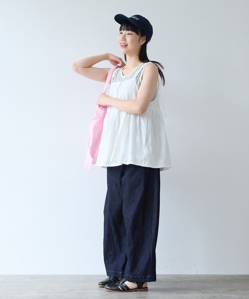 bulle de savon(ビュルデサボン)の「patchwork ジャカード キャミブラウス(シャツ/ブラウス・レディース・ホワイト・FREE)」の5枚目の写真