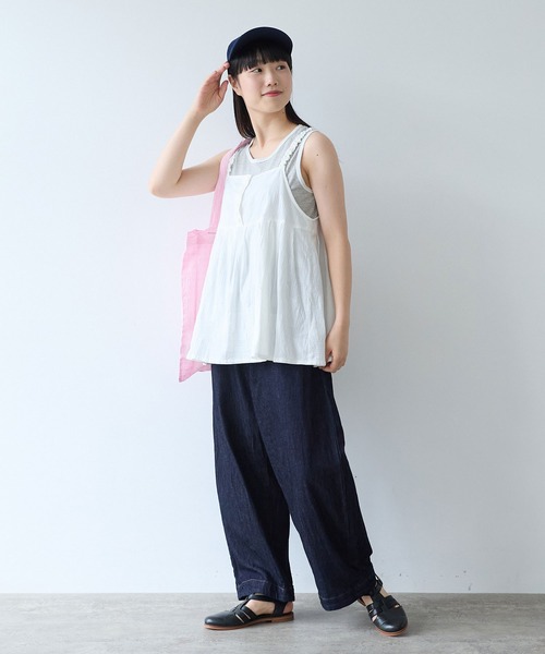 bulle de savon(ビュルデサボン)の「patchwork ジャカード キャミブラウス(シャツ/ブラウス・レディース・ホワイト・FREE)」の7枚目の写真