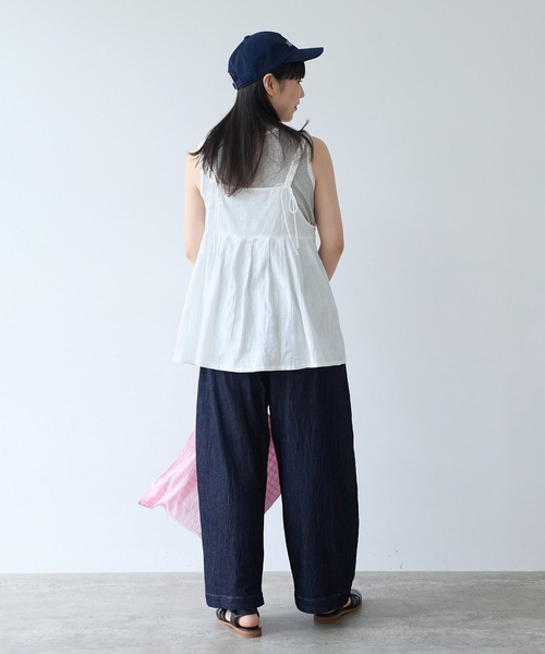 bulle de savon(ビュルデサボン)の「patchwork ジャカード キャミブラウス(シャツ/ブラウス・レディース・ホワイト・FREE)」の9枚目の写真