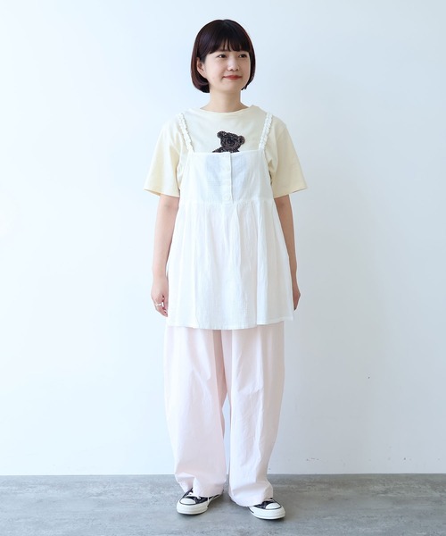 bulle de savon(ビュルデサボン)の「patchwork ジャカード キャミブラウス(シャツ/ブラウス・レディース・ホワイト・FREE)」の16枚目の写真