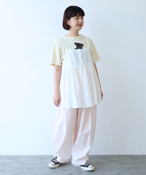 bulle de savon(ビュルデサボン)の「patchwork ジャカード キャミブラウス(シャツ/ブラウス・レディース・ホワイト・FREE)」の17枚目の写真