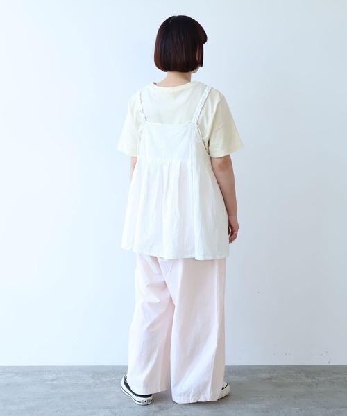 bulle de savon(ビュルデサボン)の「patchwork ジャカード キャミブラウス(シャツ/ブラウス・レディース・ホワイト・FREE)」の19枚目の写真