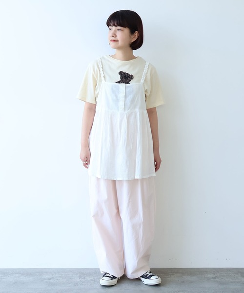 bulle de savon(ビュルデサボン)の「patchwork ジャカード キャミブラウス(シャツ/ブラウス・レディース・ホワイト・FREE)」の21枚目の写真