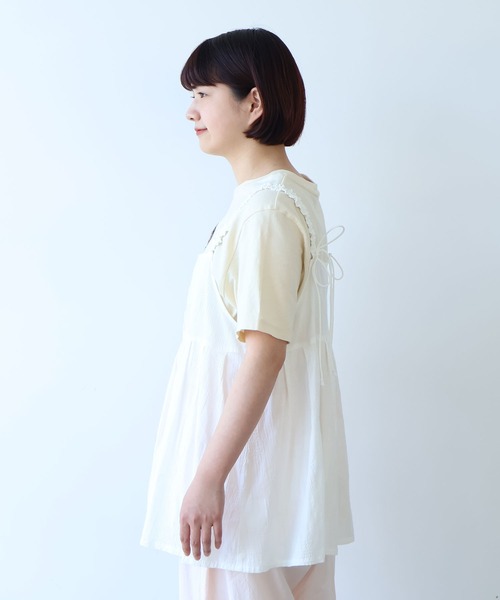 bulle de savon(ビュルデサボン)の「patchwork ジャカード キャミブラウス(シャツ/ブラウス・レディース・ホワイト・FREE)」の14枚目の写真