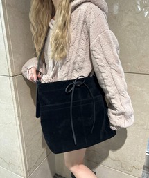 PHILLY（フィリー）の「リボンスウェードタッチショルダーバッグ（ショルダーバッグ）」