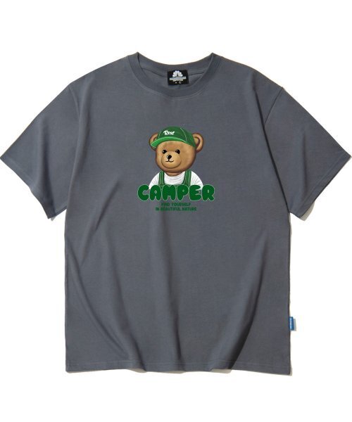 TRIPSHION(トリップション)の「キャンパーベアグラフィックTシャツ - グレー(Tシャツ/カットソー・メンズ・その他・LARGE/MEDIUM/X-LARGE)」の1枚目の写真