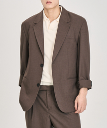 PRAIRIE（プレリー）の「エアフロー ルーズフィット ブレザー (ブラウン)（テーラードジャケット）」