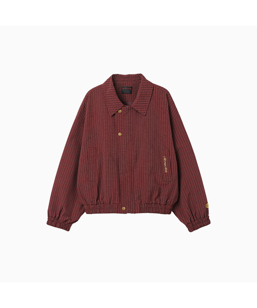 MENASOO(ミナス)の「MNS Classic Check Jacket_Burgundy(その他アウター・レディース・バーガンディー・F)」の1枚目の写真