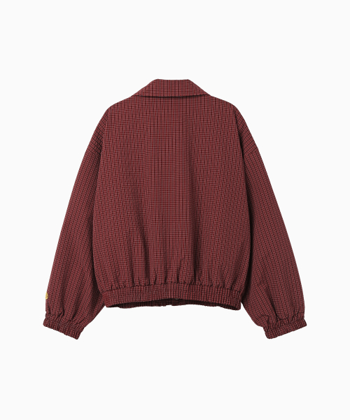 MENASOO(ミナス)の「MNS Classic Check Jacket_Burgundy(その他アウター・レディース・バーガンディー・F)」の14枚目の写真