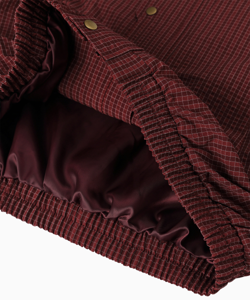 MENASOO(ミナス)の「MNS Classic Check Jacket_Burgundy(その他アウター・レディース・バーガンディー・F)」の15枚目の写真