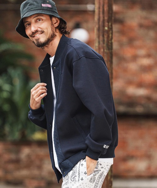 felkod(フィルコッド)の「mj11311-Cable Knit Like Cardboard Knit Blouson ブルゾン(F26S010)(ブルゾン・メンズ・ブラック/ネイビー・S/M/L)」の3枚目の写真