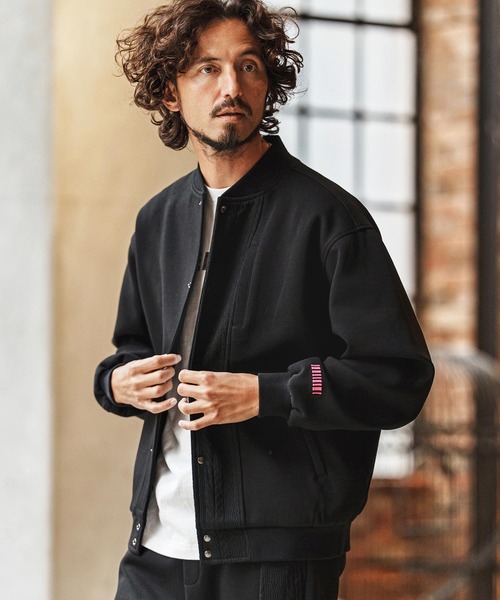 felkod(フィルコッド)の「mj11311-Cable Knit Like Cardboard Knit Blouson ブルゾン(F26S010)(ブルゾン・メンズ・ブラック/ネイビー・S/M/L)」の10枚目の写真