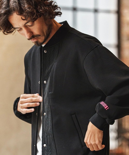 felkod(フィルコッド)の「mj11311-Cable Knit Like Cardboard Knit Blouson ブルゾン(F26S010)(ブルゾン・メンズ・ブラック/ネイビー・S/M/L)」の11枚目の写真