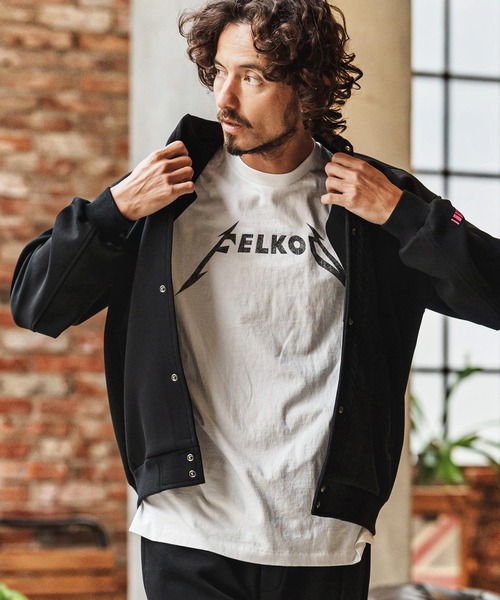 felkod(フィルコッド)の「mj11311-Cable Knit Like Cardboard Knit Blouson ブルゾン(F26S010)(ブルゾン・メンズ・ブラック/ネイビー・S/M/L)」の12枚目の写真