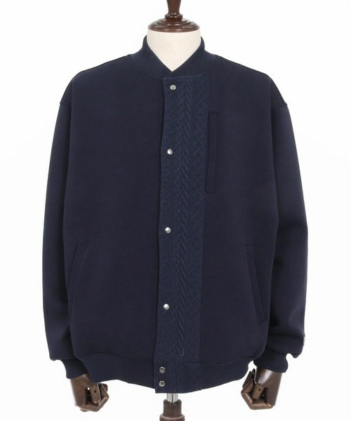 felkod(フィルコッド)の「mj11311-Cable Knit Like Cardboard Knit Blouson ブルゾン(F26S010)(ブルゾン・メンズ・ブラック/ネイビー・S/M/L)」の17枚目の写真