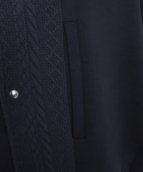 felkod(フィルコッド)の「mj11311-Cable Knit Like Cardboard Knit Blouson ブルゾン(F26S010)(ブルゾン・メンズ・ブラック/ネイビー・S/M/L)」の21枚目の写真