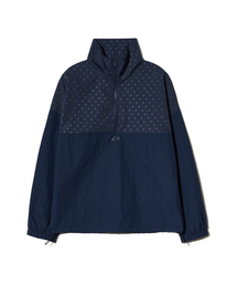 DOT NYLON HALF ZIP UP (NAVY)