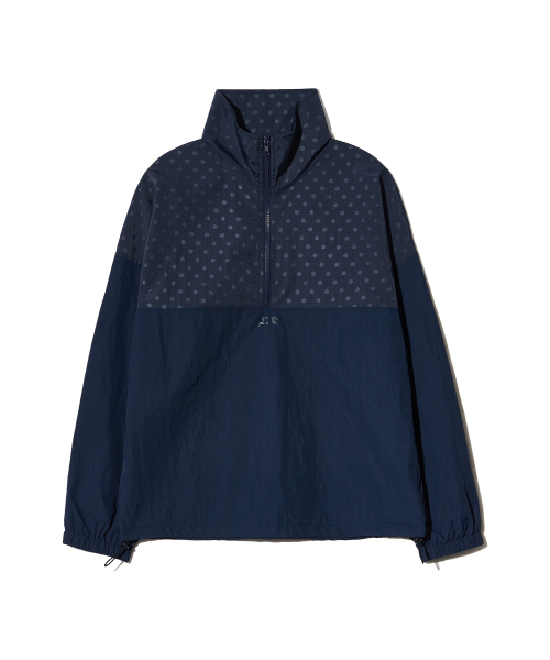 PIECEMAKER（ピースメーカー）の「DOT NYLON HALF ZIP UP (NAVY)（その他トップス・レディース・その他・MEDIUM）」の2枚目の写真