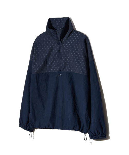 PIECEMAKER（ピースメーカー）の「DOT NYLON HALF ZIP UP (NAVY)（その他トップス・レディース・その他・MEDIUM）」の3枚目の写真