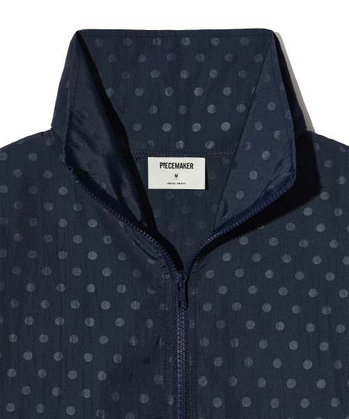 PIECEMAKER（ピースメーカー）の「DOT NYLON HALF ZIP UP (NAVY)（その他トップス・レディース・その他・MEDIUM）」の5枚目の写真