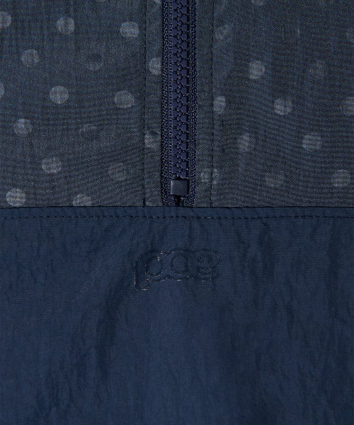 PIECEMAKER（ピースメーカー）の「DOT NYLON HALF ZIP UP (NAVY)（その他トップス・レディース・その他・MEDIUM）」の6枚目の写真