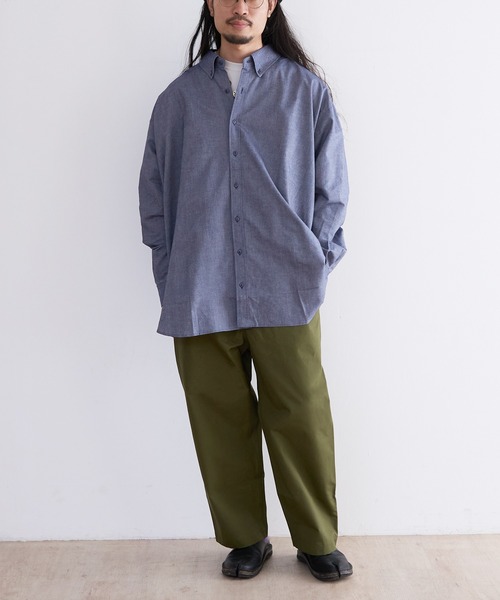 A blends（エイブレンズ）の「A blends ベンタイルチノパンツ（チノパンツ・メンズ・カーキ/ダークグレー/ベージュ・MEDIUM/LARGE）」の5枚目の写真