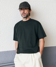 プレミアムシングルセミオーバーフィットTシャツディープカーキ