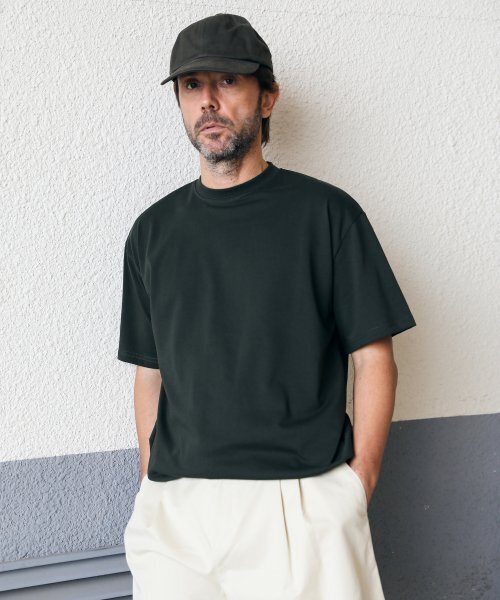 ESN(イーエスエヌ)の「プレミアムシングルセミオーバーフィットTシャツディープカーキ(Tシャツ/カットソー・メンズ・その他・MEDIUM/X-LARGE/XX-LARGE/LARGE)」の1枚目の写真