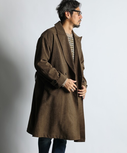 DOUBLE STANDARD CLOTHING 高密度ツイルコート 2WAY】ダブルフェイス ステンカラーコート(ステンカラーコート