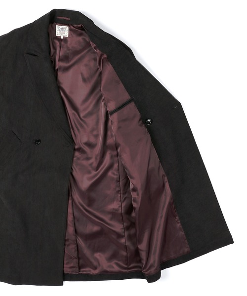 The DUFFER of ST.GEORGE（ザダファーオブセントジョージ）の「BRUSHED TWILL COAT：起毛ツイル ロングコート（トレンチコート・メンズ・ブラック/ブラウン・MEDIUM/LARGE）」の19枚目の写真