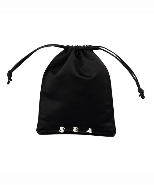 SEA(シー)の「SEAサテン巾着 S(ショルダーバッグ・レディース・ピンク/ブラック・ONE SIZE)」の19枚目の写真