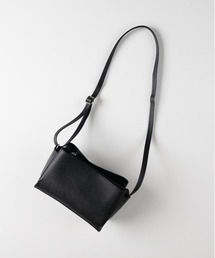 Right-on | 【HONEYSUCKLE ROSE】三層ヨコ型ミニショルダー (ミニマルデザイン / レザーライク素材 / 都会的スタイル)(ショルダーバッグ)