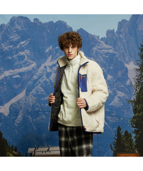 Our Story Fleece Zip-Up Jacket - White